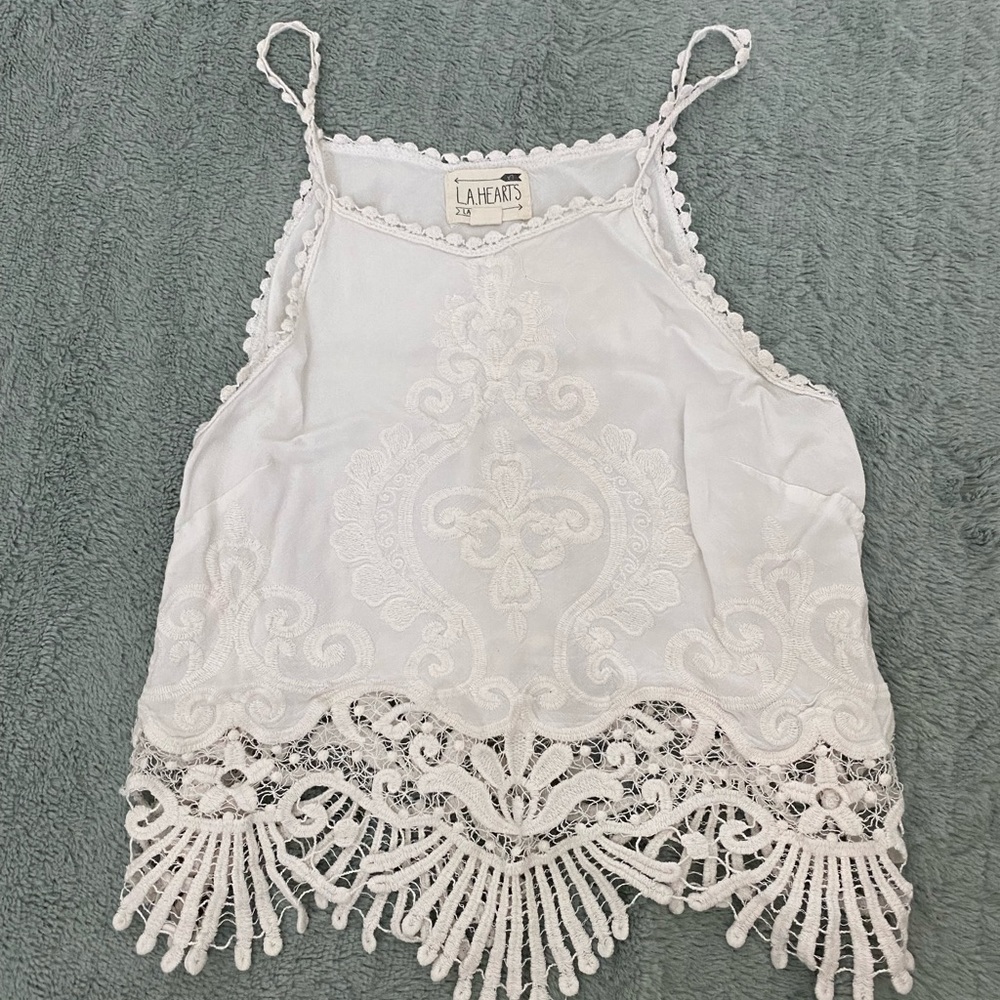 White tank top